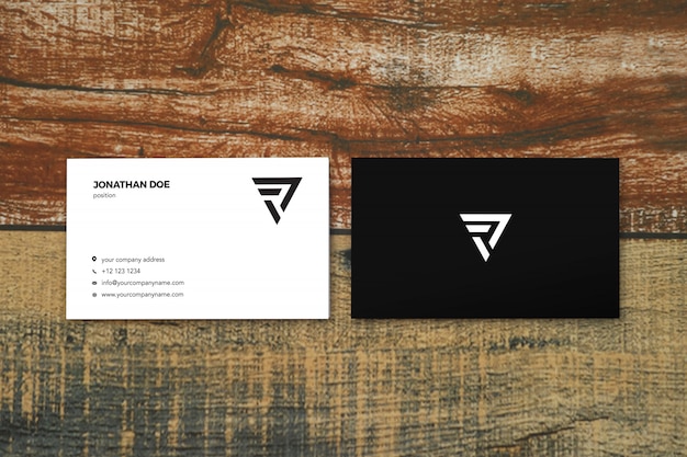 Close-up no Businesscard Mockup