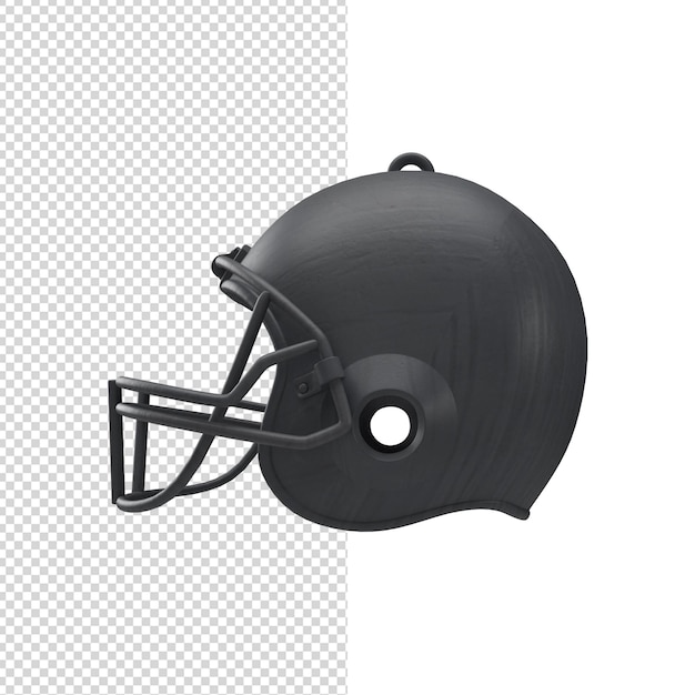 Close-up no esporte helme 3d isolado premium psd