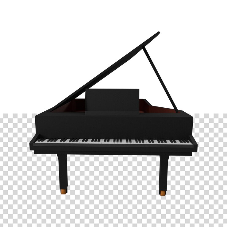 PSD close-up no piano isolado