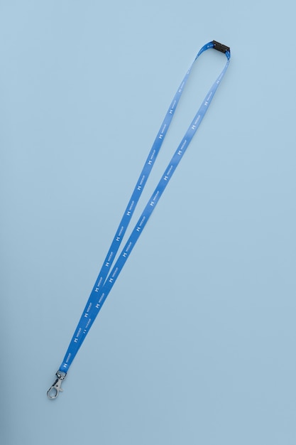 Close-up no projeto de maquete de lanyard