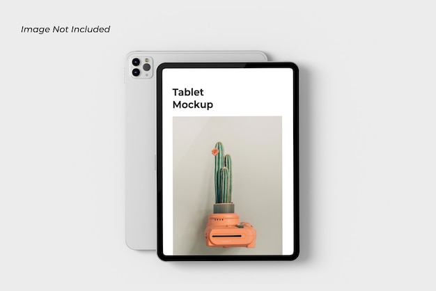 Close-up no Tablet Device Mockup Isolado