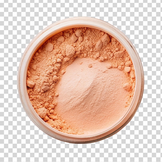 PSD close up of a make up powder on a transparent background