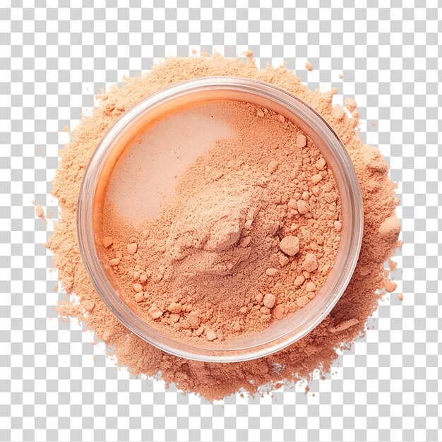 PSD close up of a make up powder on a transparent background