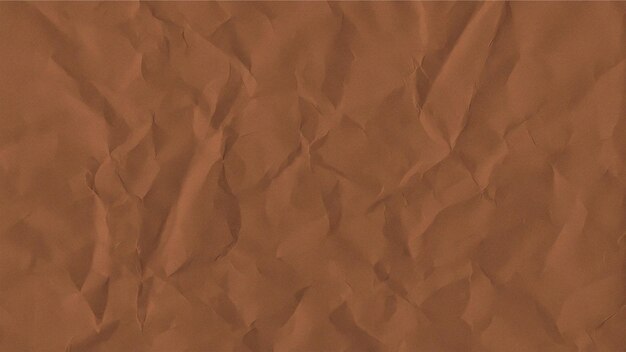 Close-up of crumpled and textured brown paper