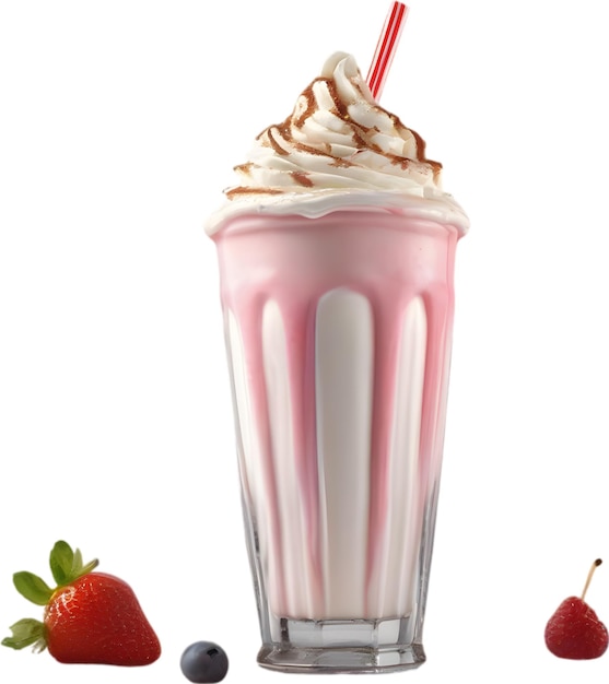 PSD close up of delicious looking milkshakes