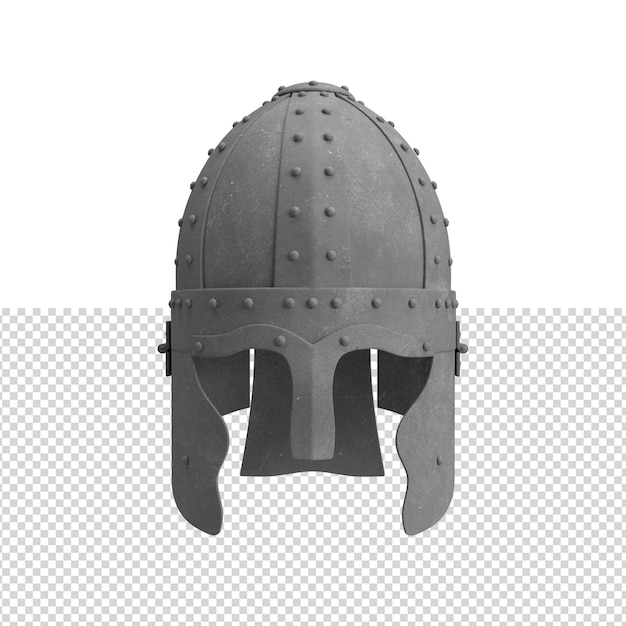 close up on warrior helmet isolated premium psd