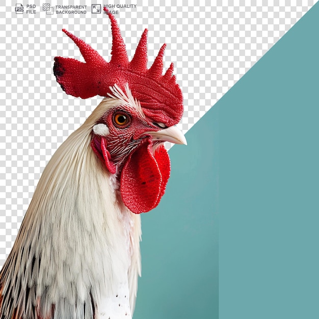 PSD close up portrait of a chicken png background