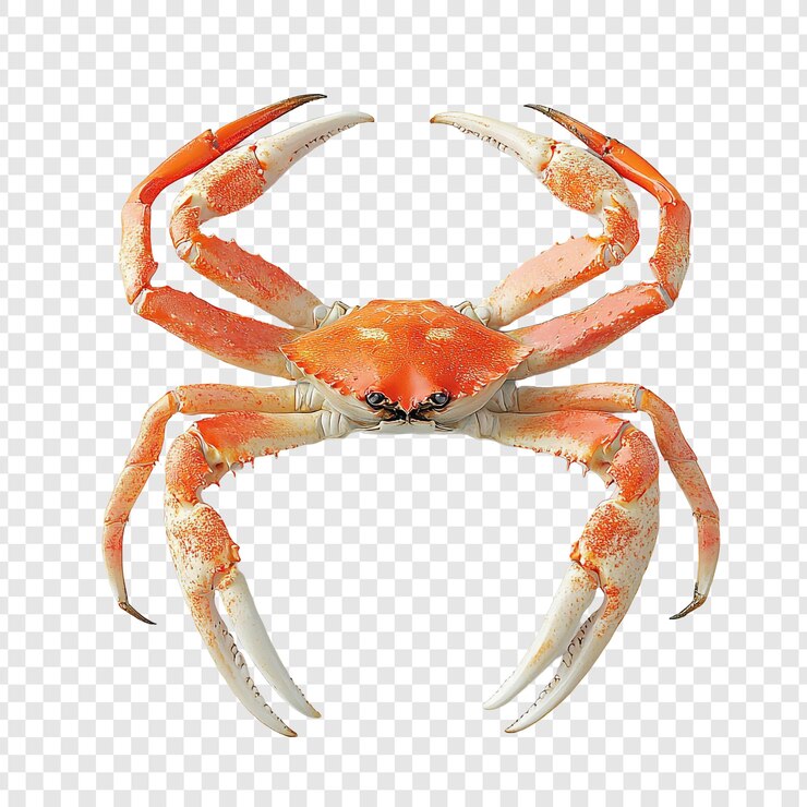 PSD closeup of a large red crab