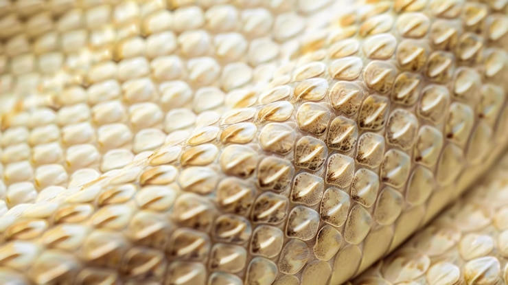 PSD closeup of reptiles pale textured skin showing scales