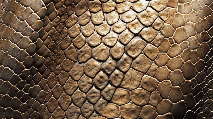 PSD closeup texture of golden reptile scales