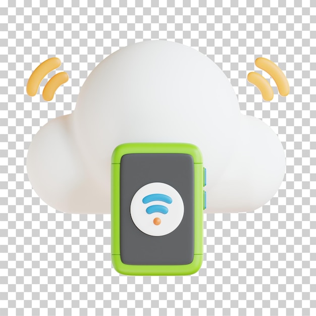 Cloud-Laufwerk 3D-Illustration
