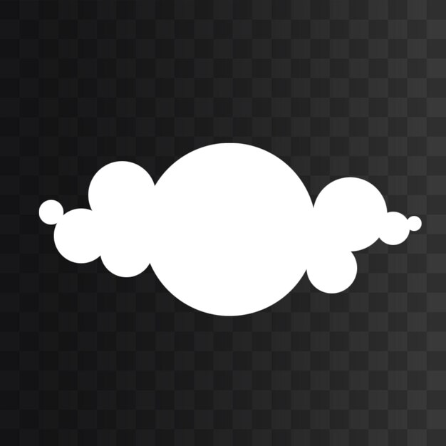 PSD cloud png isolado em um fundo transparente