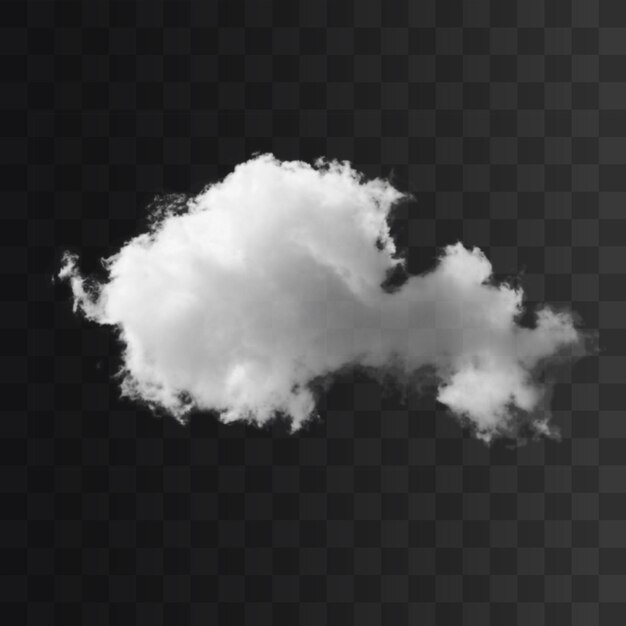 PSD cloud png isolado em um fundo transparente