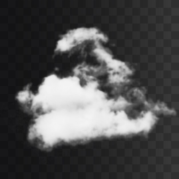 Cloud png isolado em um fundo transparente