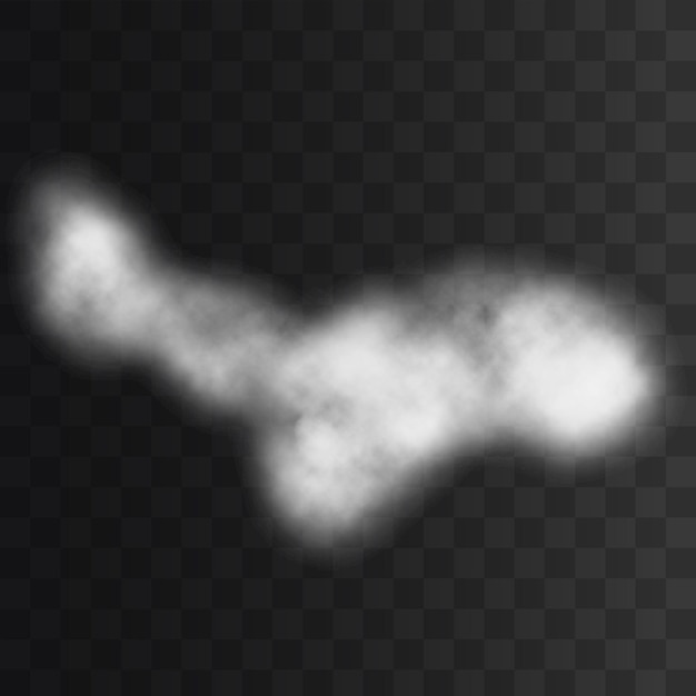 PSD cloud png isolated on a transparent background