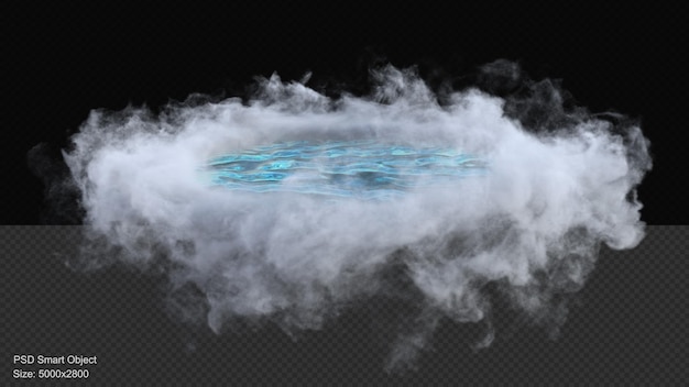 PSD cloud portail cercle rendu 3d isolé