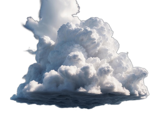 PSD cloud-psd auf weißem hintergrund