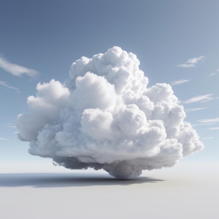 PSD cloud psd on a white background