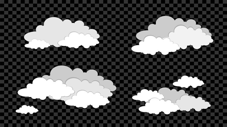 PSD cloud shape png