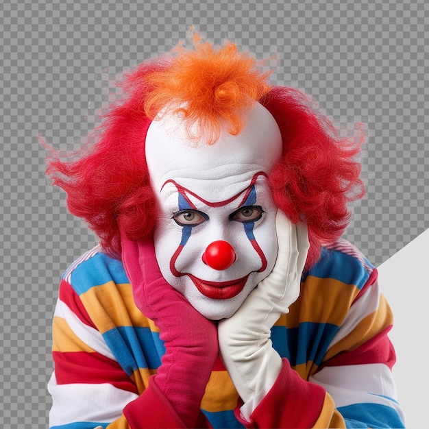 PSD clown png isolado em fundo transparente