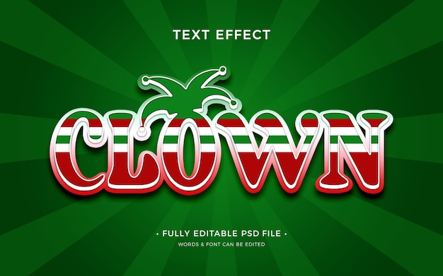 Clown-text-effekt