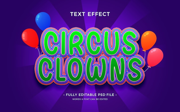 Clown-text-effekt