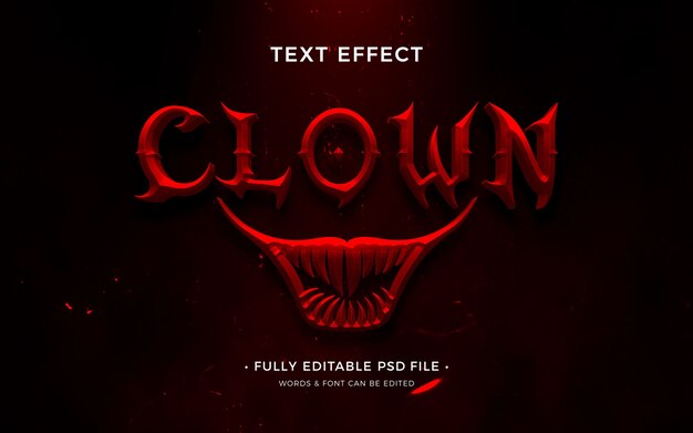 Clown-Texteffekt