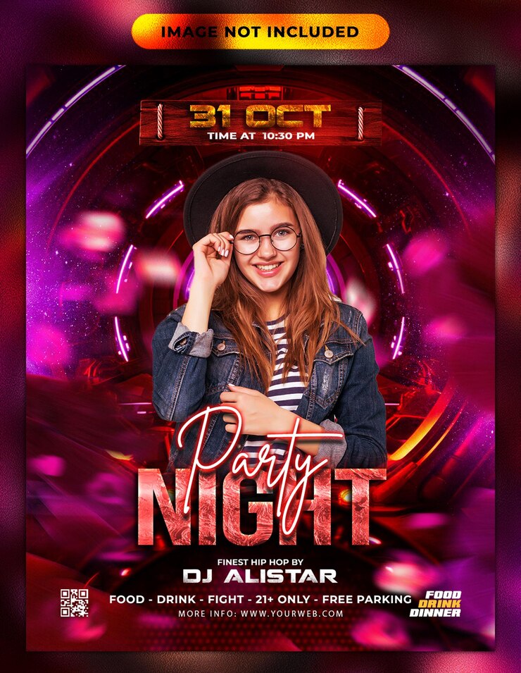 PSD club-dj-party-flyer social-media-post-design