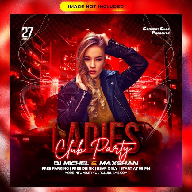Club-DJ-Party-Flyer Social-Media-Post-Design