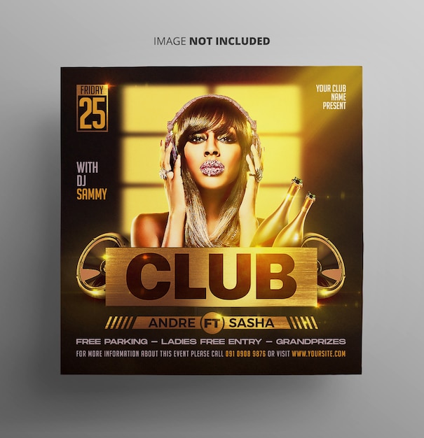 Club party flyer