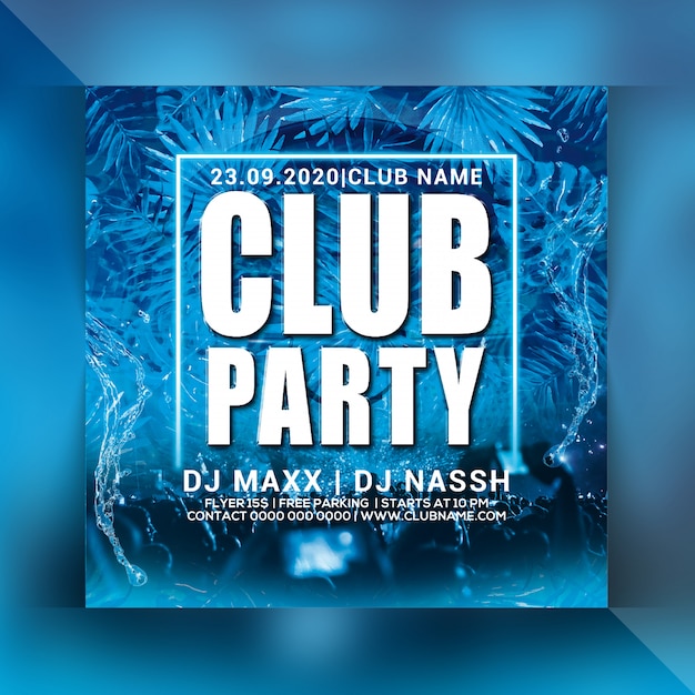 Club party flyer