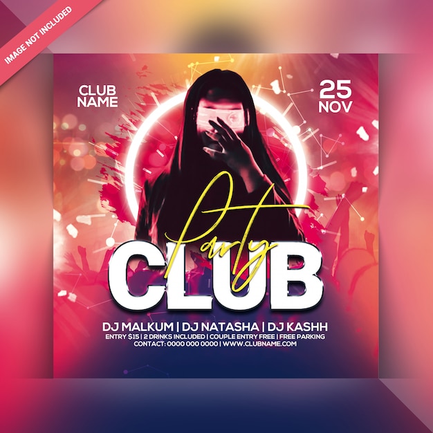 Club party flyer