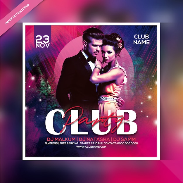 Club Party Nacht Flyer