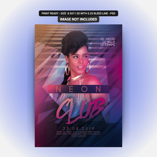 Club Poster Vorlage