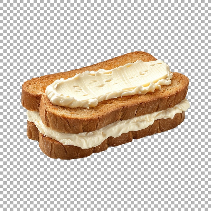 PSD club sandwich en un fondo transparente generado por ai