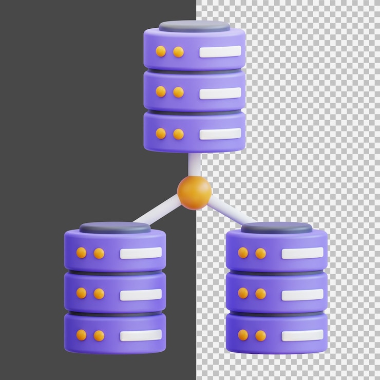 PSD cluster de servidor de base de dados 3d
