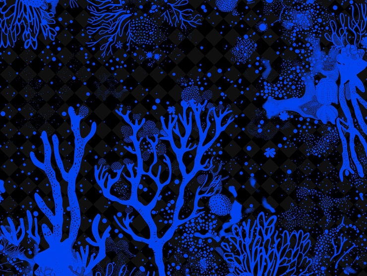PSD clusters de recifes de coral textura com forma orgânica e natureza agrupada abstract background collections