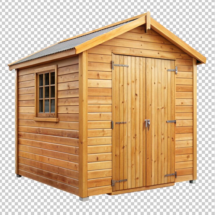 PSD cobertizo de madera