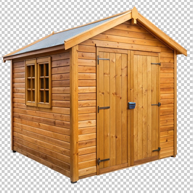 PSD cobertizo de madera
