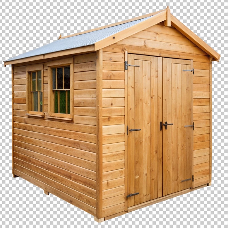 PSD cobertizo de madera