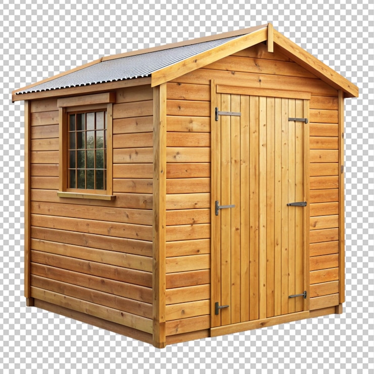 PSD cobertizo de madera