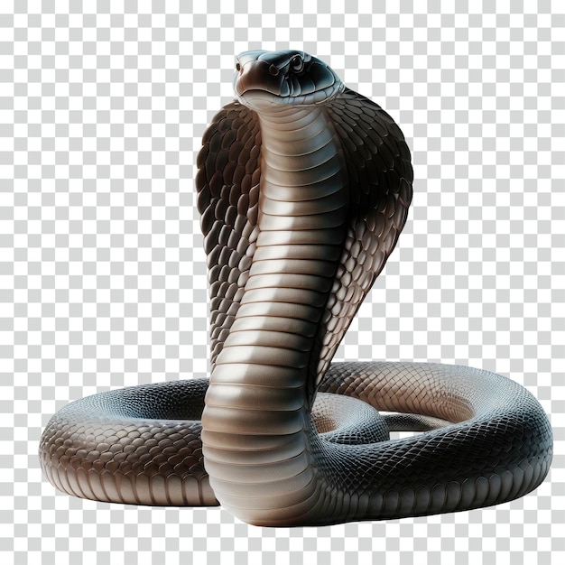 Cobra rei fundo transparente