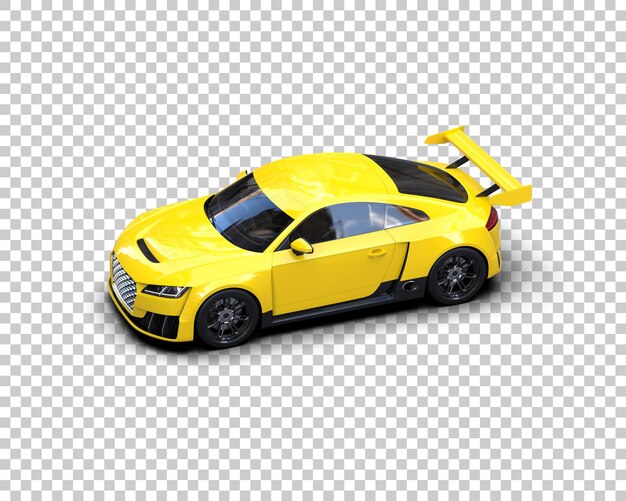 un coche amarillo con el número 8 en el frente