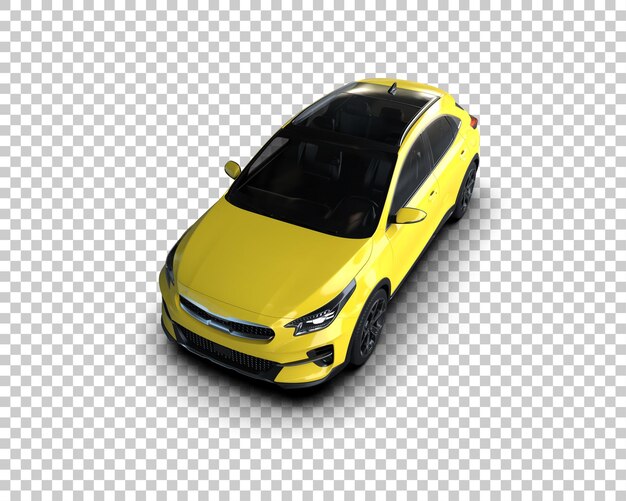 un coche amarillo con la palabra Honda en el frente