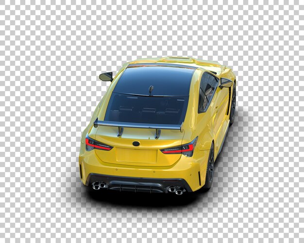 un coche amarillo con la palabra Honda en el frente