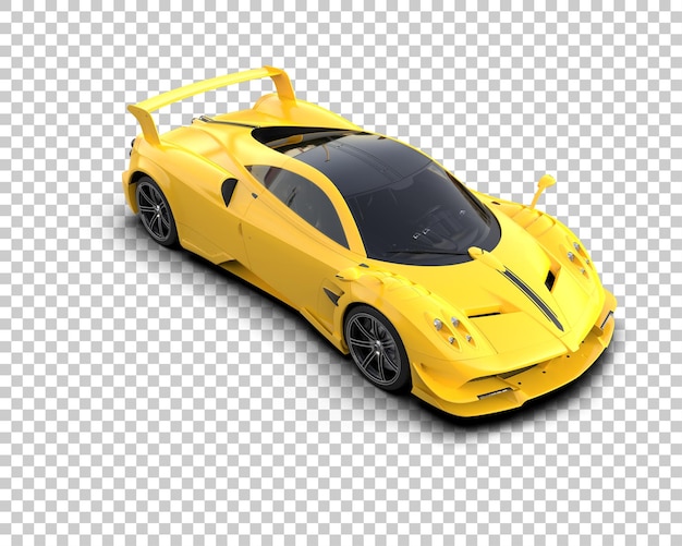 un coche amarillo con un techo amarillo y un techo negro
