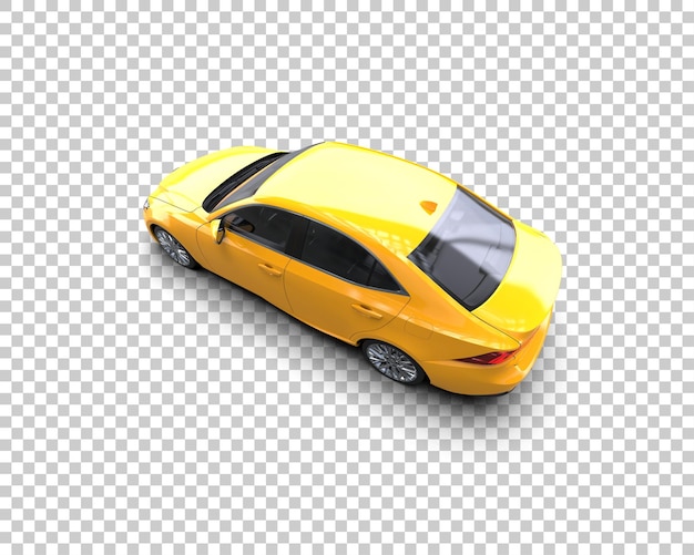 un coche amarillo con un techo negro se muestra con un parabrisas negro