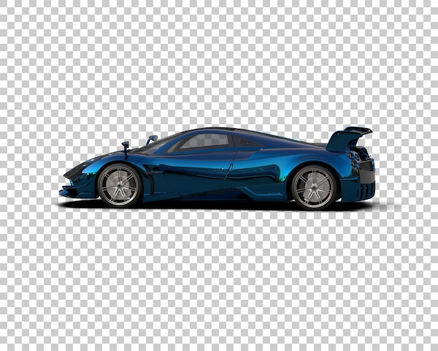 un coche azul con un capó abierto y el frente es azul