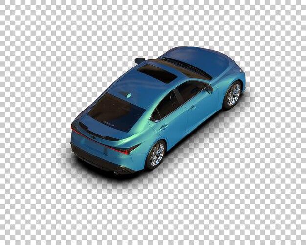 un coche azul con el capó abierto se muestra con un cuerpo azul
