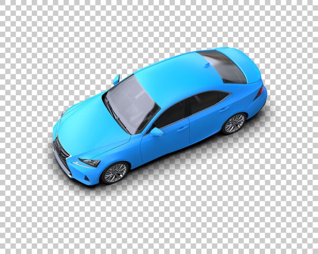 un coche azul con techo negro se muestra con un techo negro